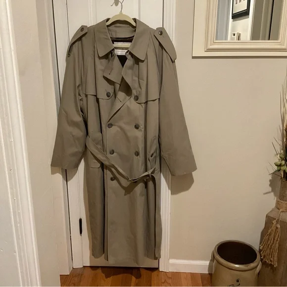 Towne london fog hot sale trench coat mens